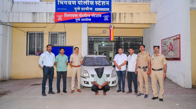 सोशल मीडियाच्या माध्यमातून महिलांना लुटणाऱ्या अट्टल गुन्हेगाराच्या भिगवन पोलीस स्टेशन नी आवळल्या मुस्क्या