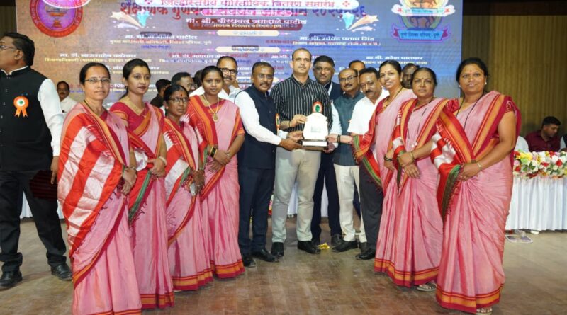 आदर्श माध्यमिक विद्यालयाने तालुका स्तरावर पटकावला द्वितीय क्रमांक : शैक्षणिक गुणवत्ता संवर्धन अभियानात विद्यालयाची उल्लेखनीय कामगिरी*